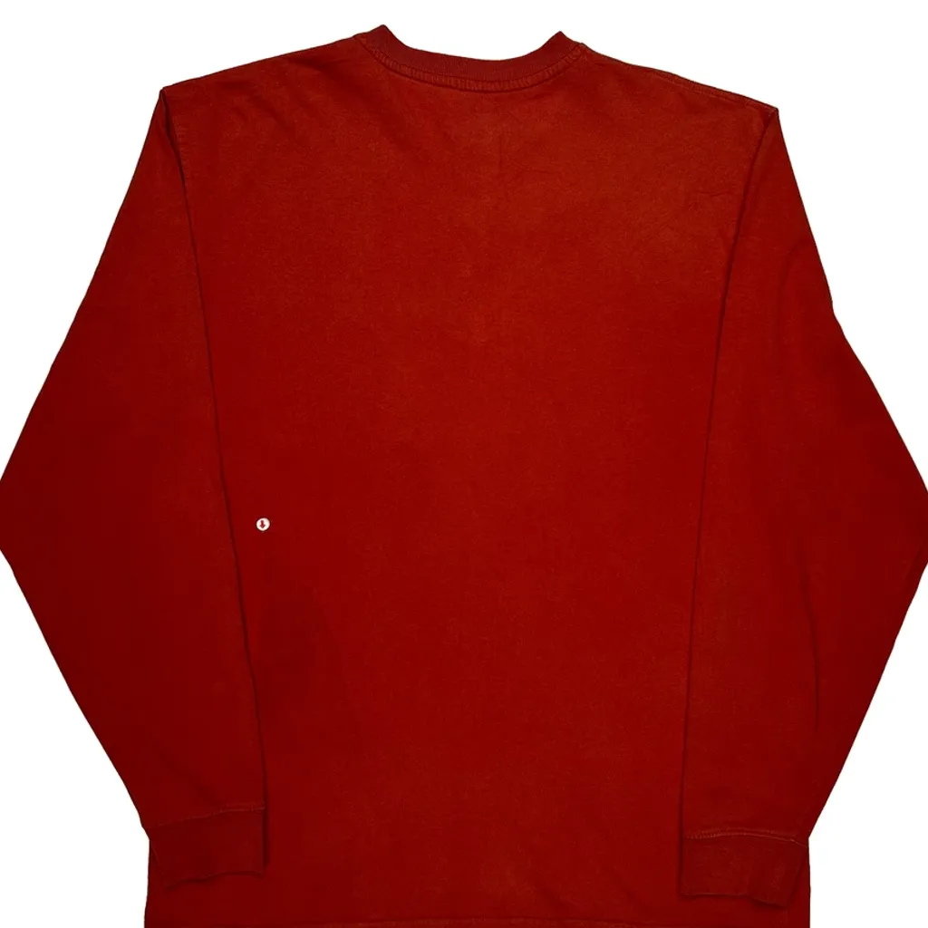 Carhartt Long Sleeve T-Shirt - Medium Red Cotton - Image 8