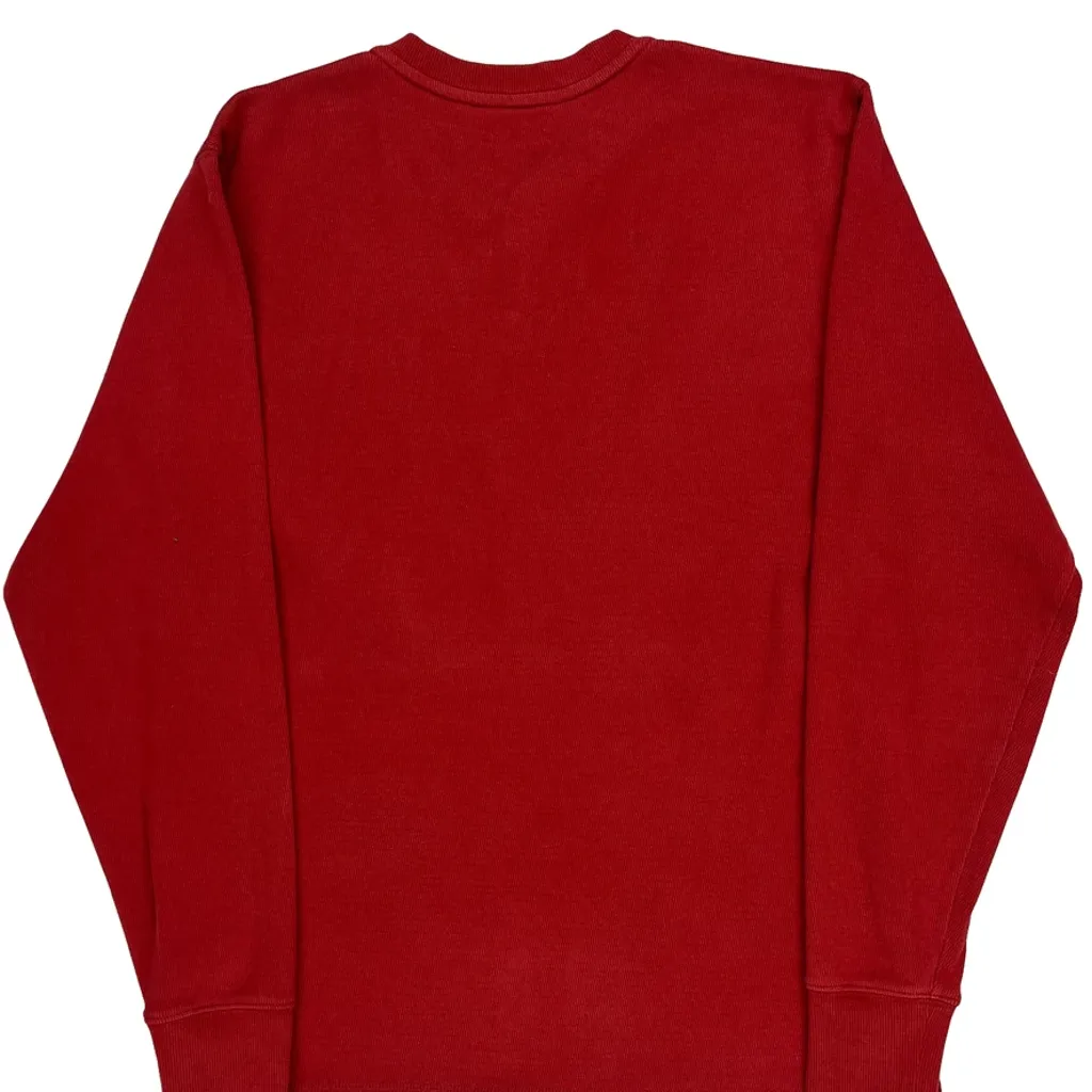 Carhartt Long Sleeve T-Shirt - Medium Red Cotton - Image 7