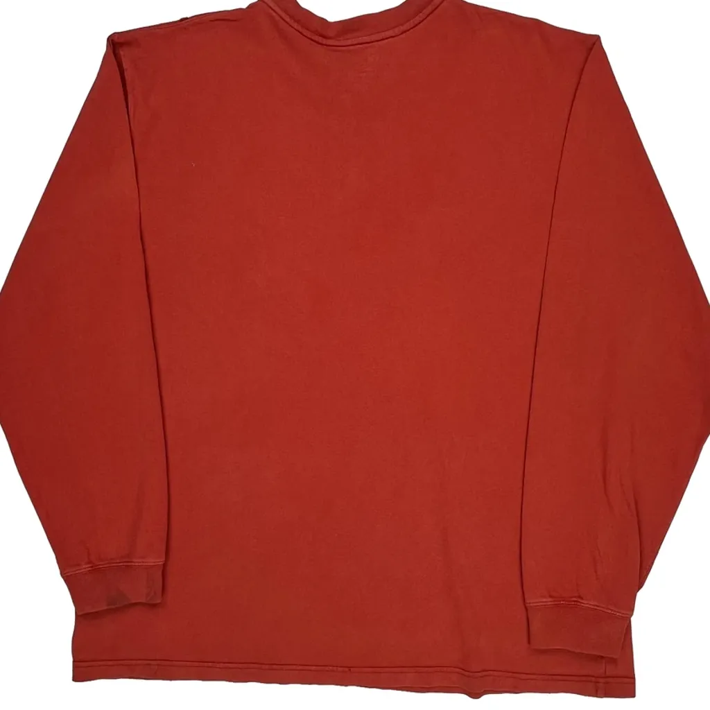 Carhartt Tall Long Sleeve T-Shirt - XL Red Cotton - Image 6