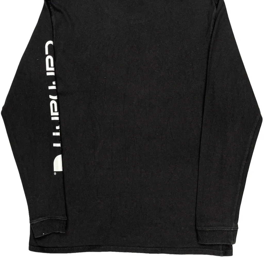 Carhartt Long Sleeve T-Shirt - Medium Black Cotton - Image 7