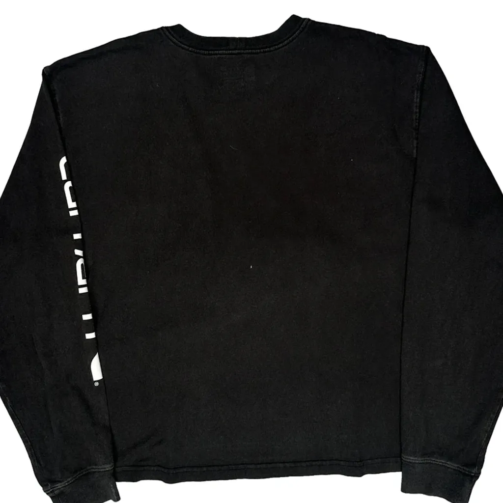 Carhartt Cropped Long Sleeve T-Shirt - XL Black Cotton - Image 6