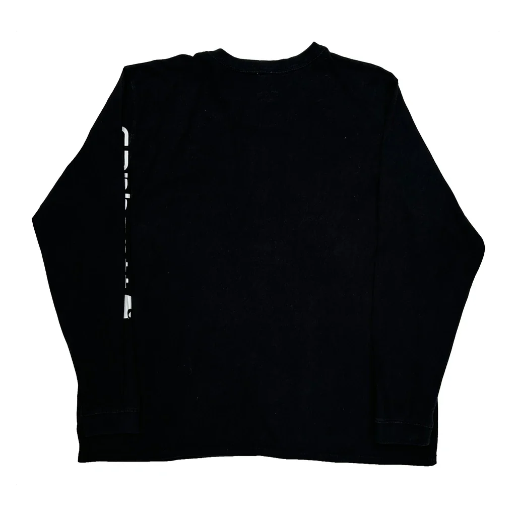Carhartt Long Sleeve T-Shirt - 2XL Black Cotton - Image 2