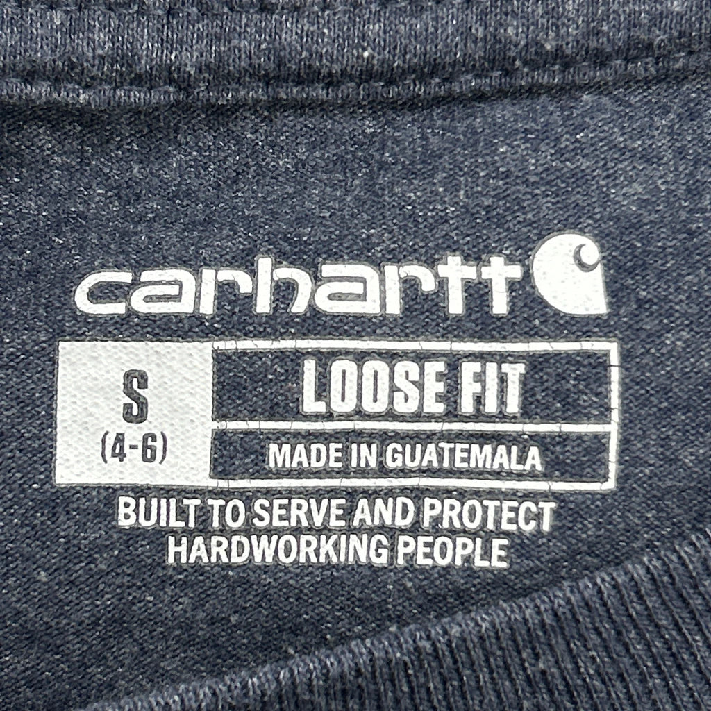 Carhartt Long Sleeve T-Shirt - Small Blue Cotton - Image 3