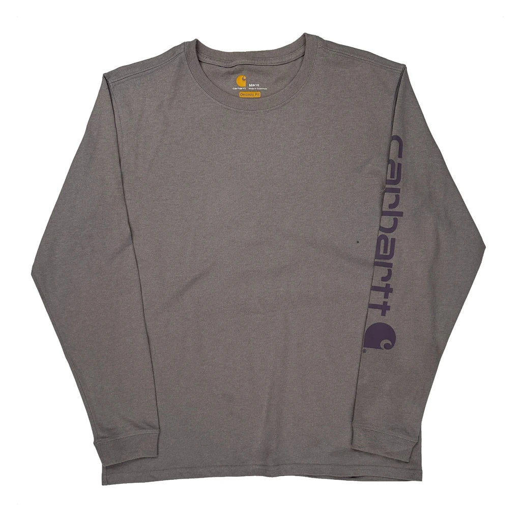 Carhartt Long Sleeve T-Shirt - Medium Gray Cotton