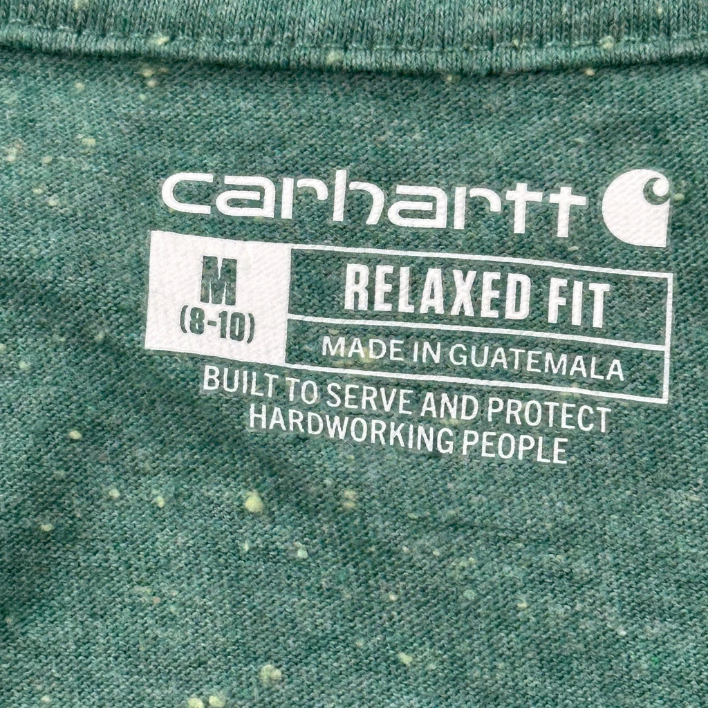 Carhartt Long Sleeve T-Shirt - Medium Green Cotton Blend - Image 3