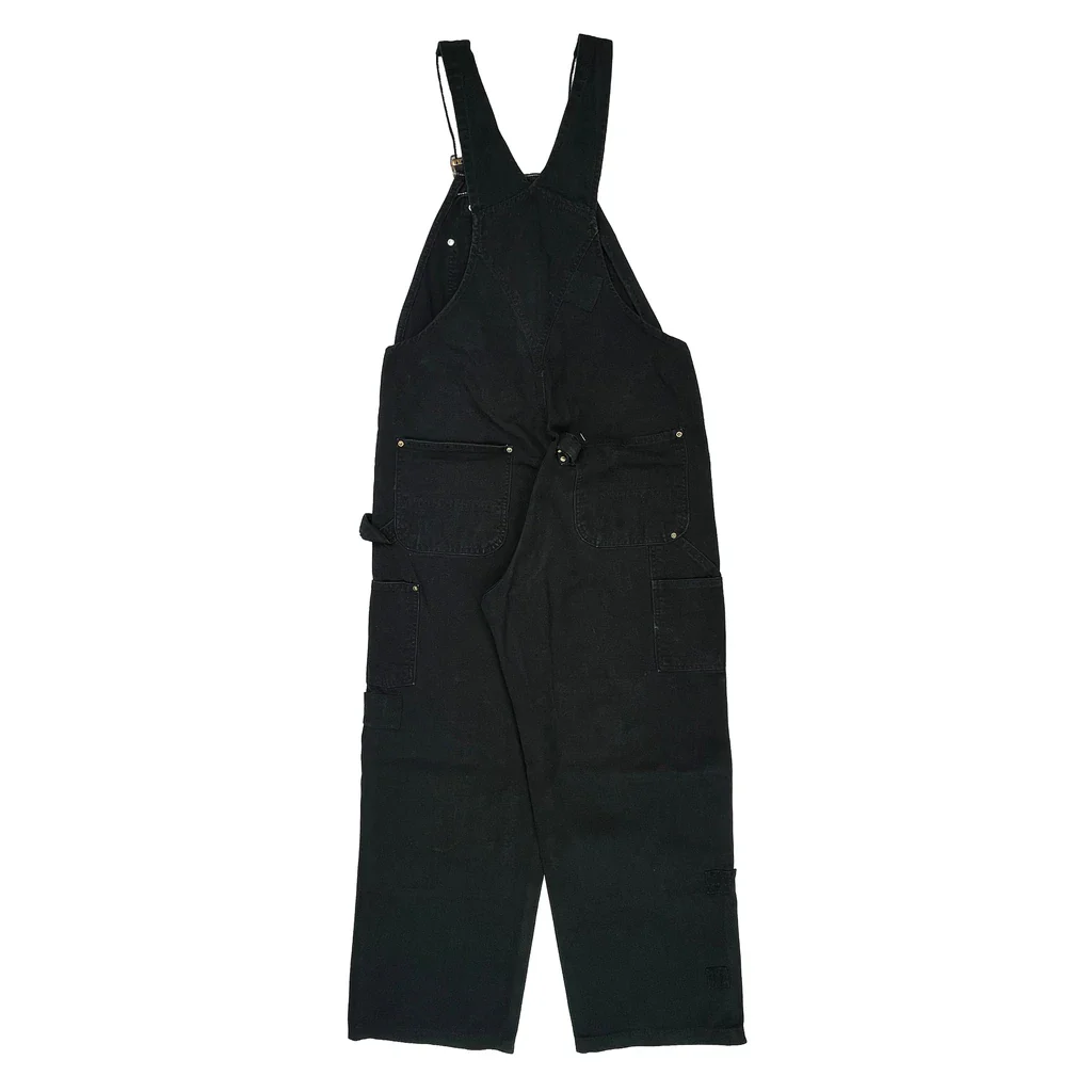 Carhartt Double Knee Overalls - 38W 32L Black Cotton - Image 2