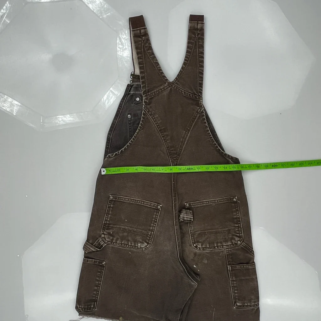 Carhartt Double Knee Overalls - 31″ Waist Brown Cotton - Image 3