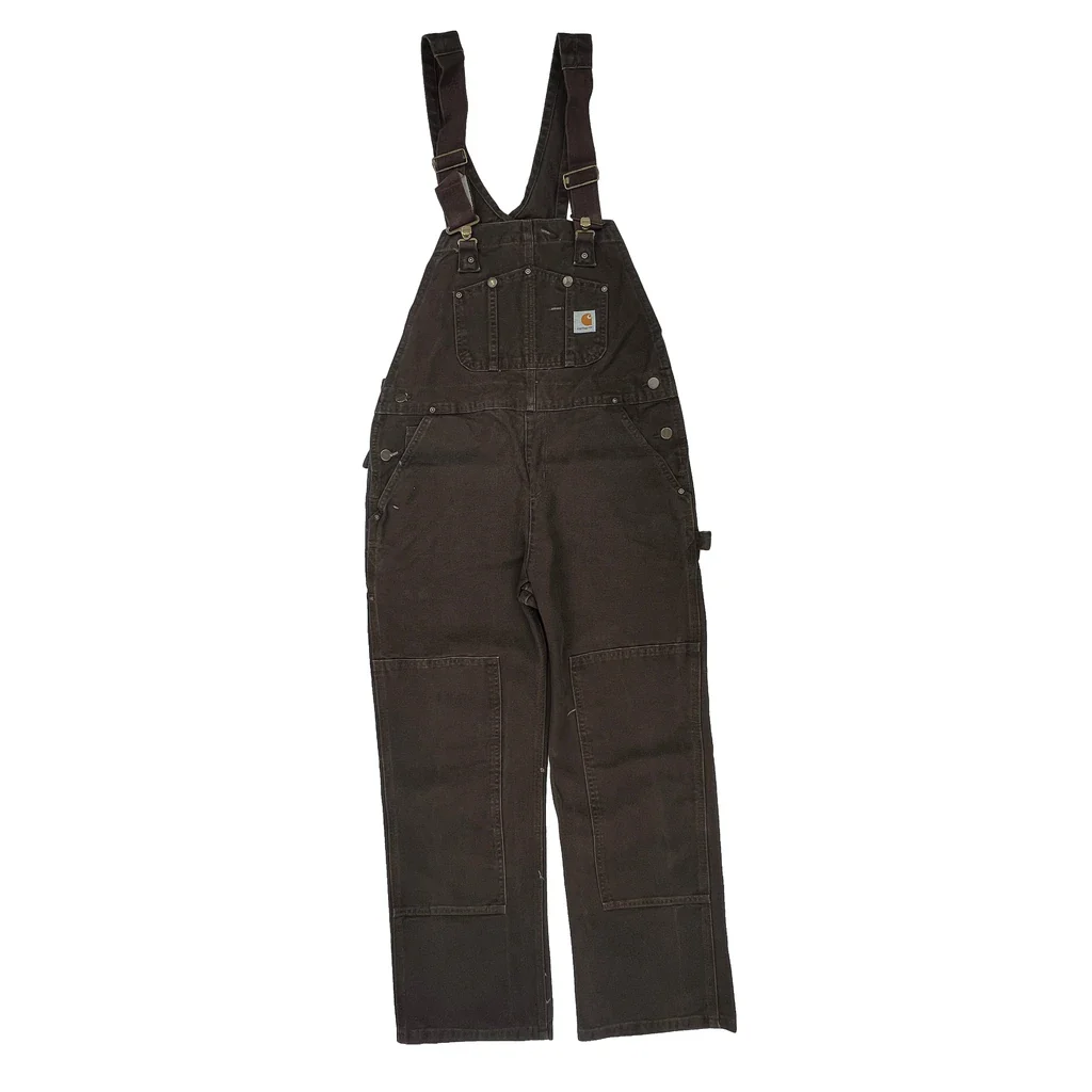 Carhartt Double Knee Overalls - Medium Brown Cotton