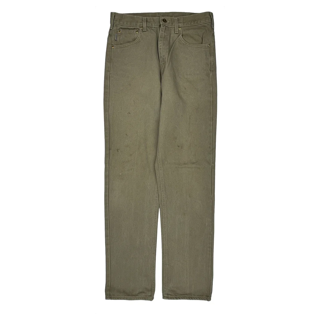 Carhartt B161 Tan Pants - 32W 36L Beige Cotton - Image 2