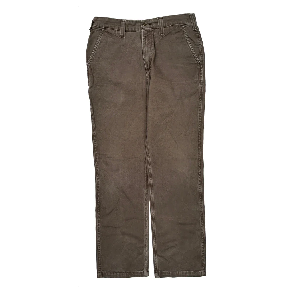 Carhartt Pants - 33W 33L Brown Cotton - Image 2