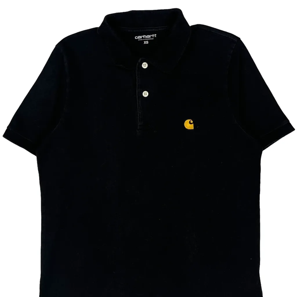 Carhartt Polo Shirt - XS Black Cotton - Image 4