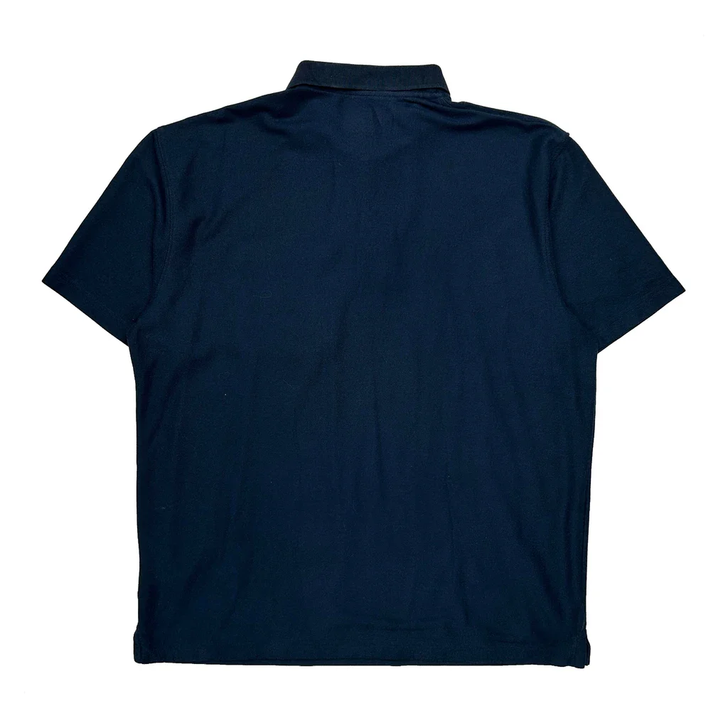 Carhartt Polo Shirt - Large Navy Cotton - Image 2