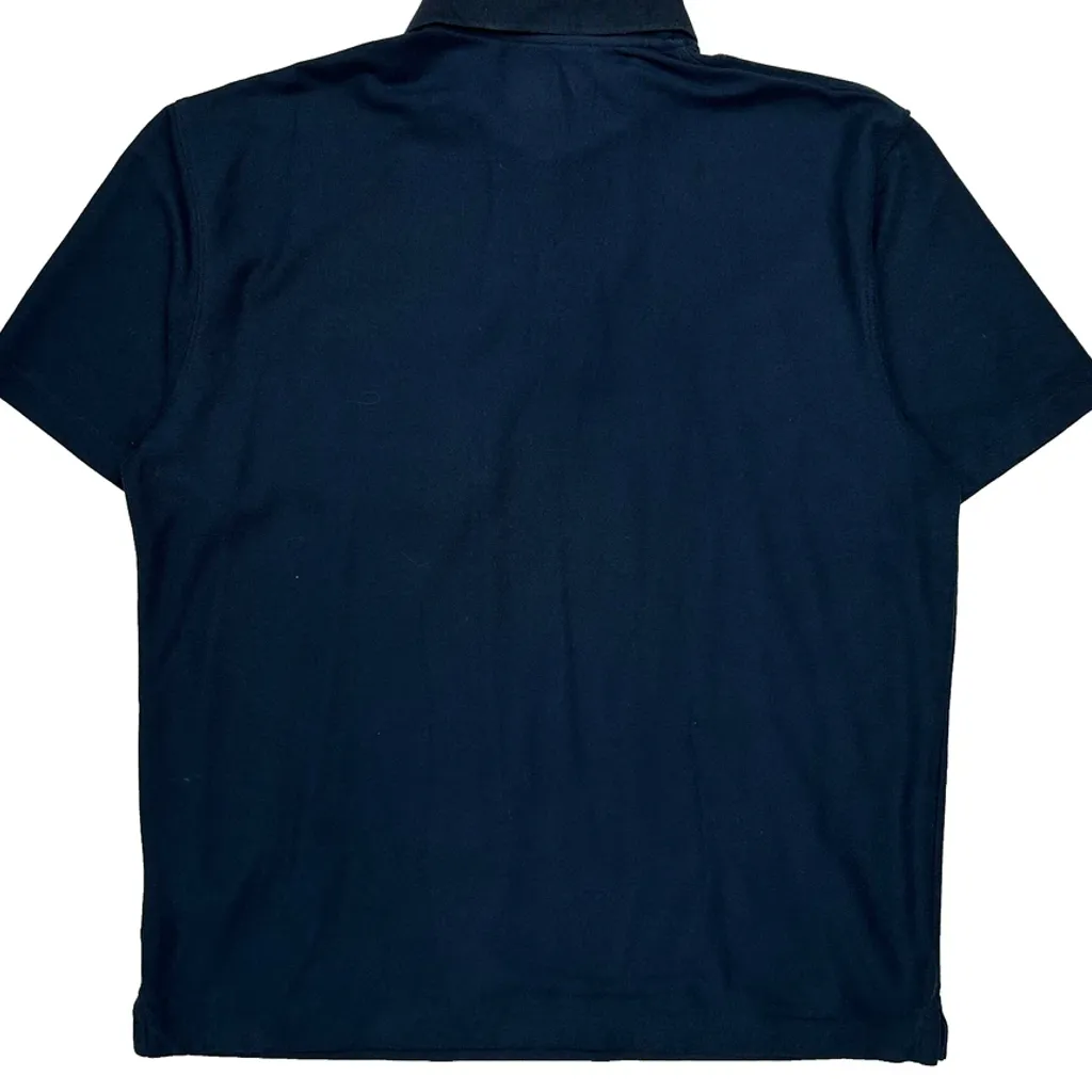 Carhartt Polo Shirt - Large Navy Cotton - Image 6