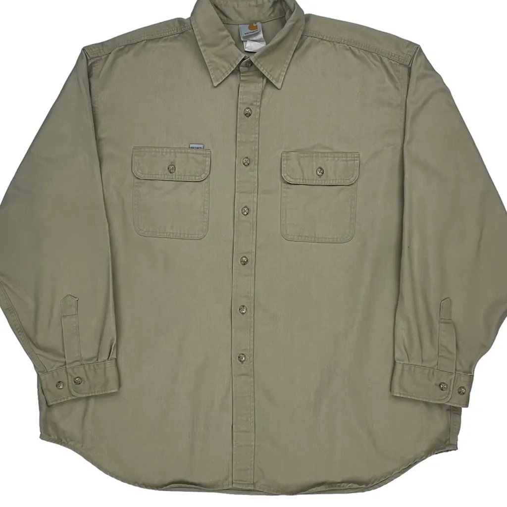 Carhartt Shirt - 2XL Beige Cotton - Image 4