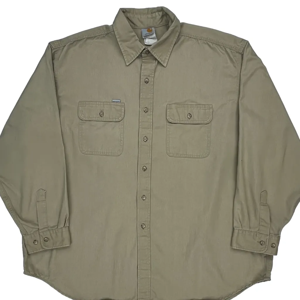 Carhartt Shirt - 2XL Beige Cotton - Image 5