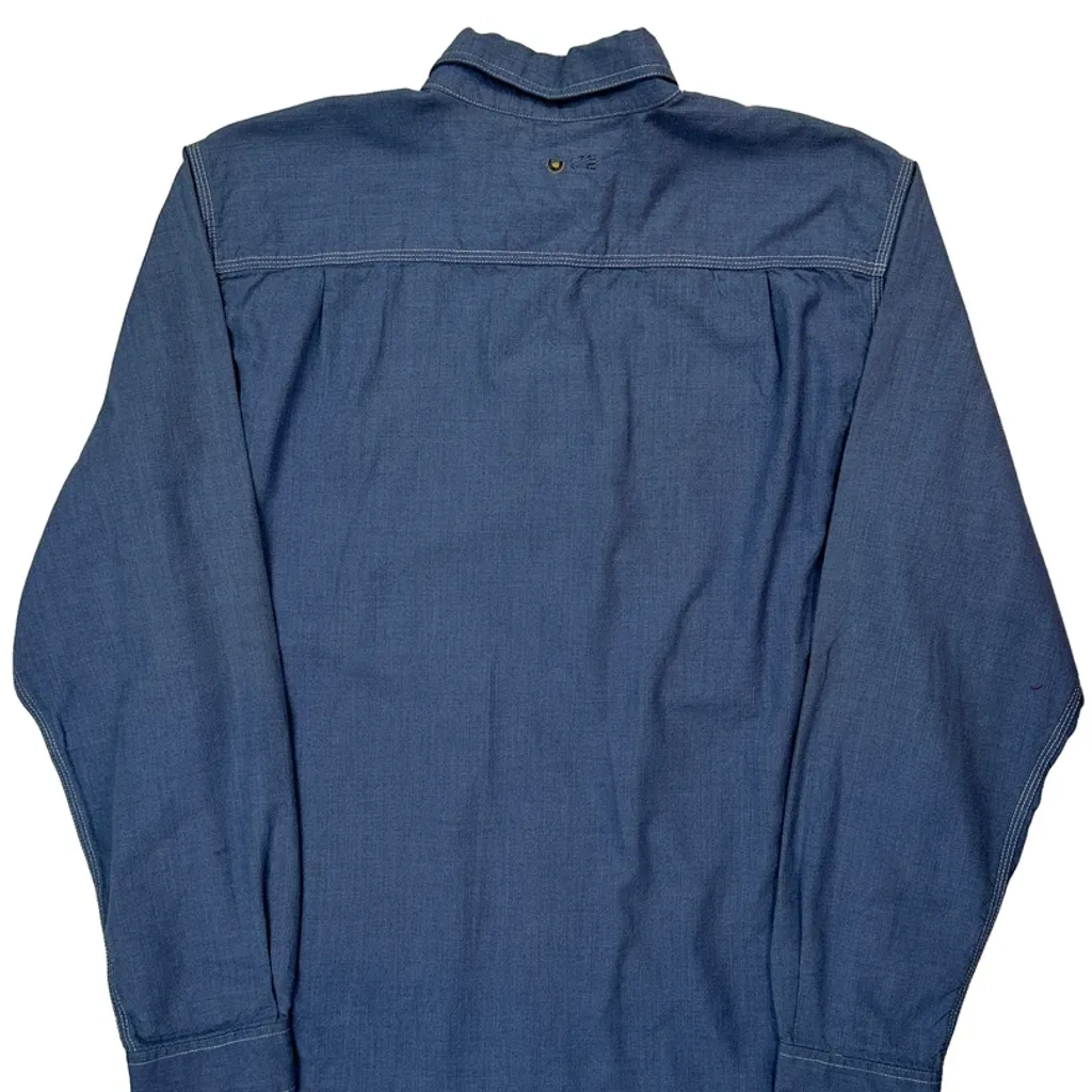 Carhartt Tall Shirt - Large Blue Cotton - Image 6