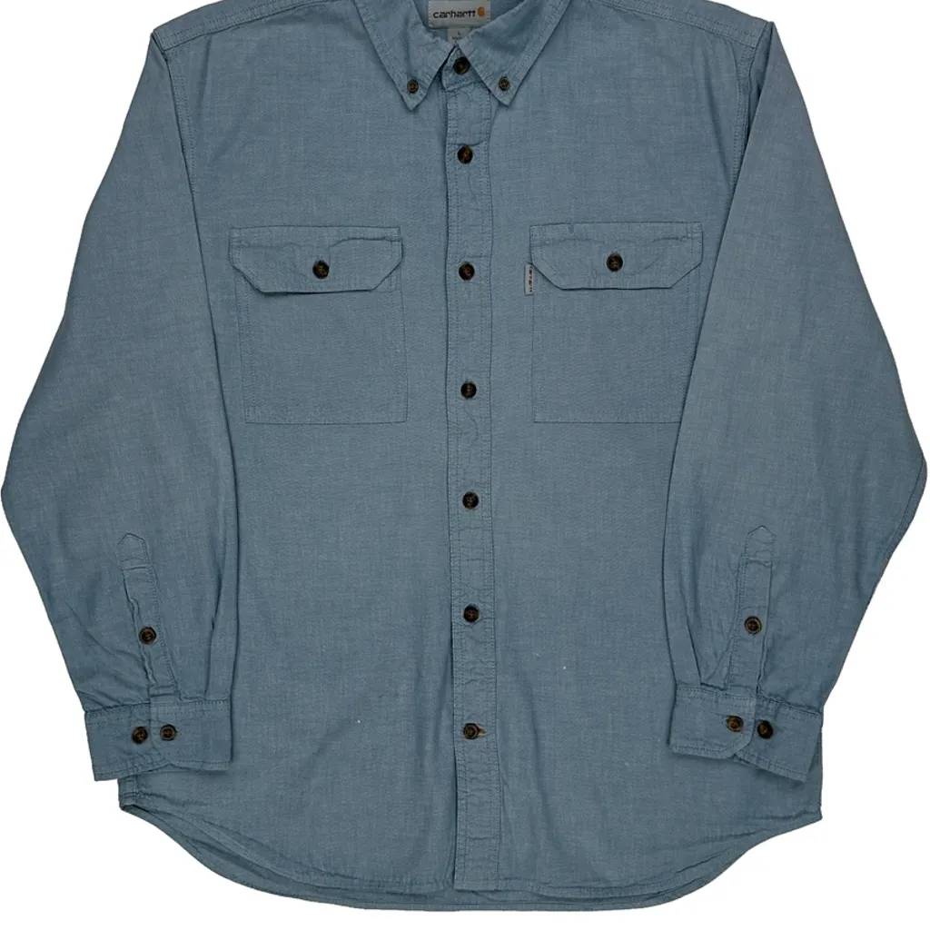 Carhartt Shirt - Large Blue Cotton - Image 5
