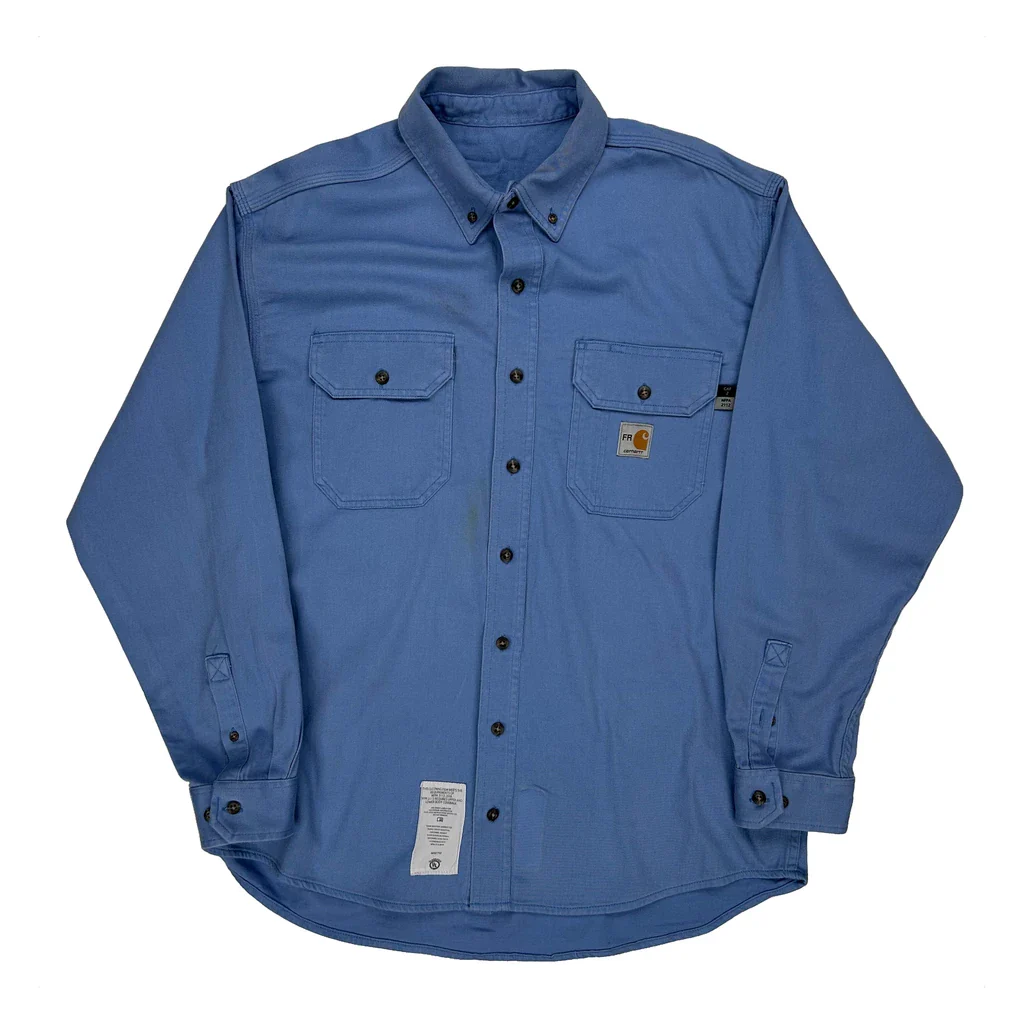 Carhartt Shirt - Large Blue Cotton