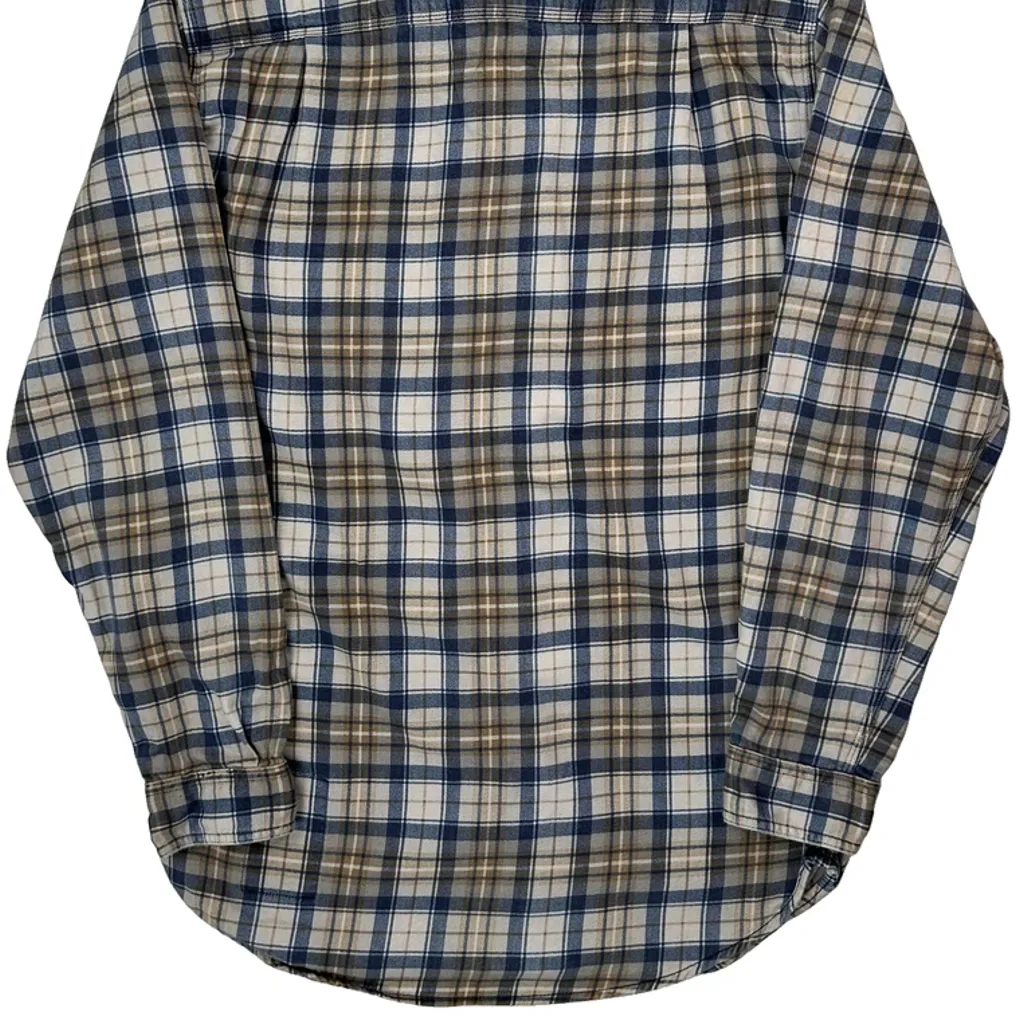 Carhartt Checked Shirt - Small Blue Cotton Blend - Image 6