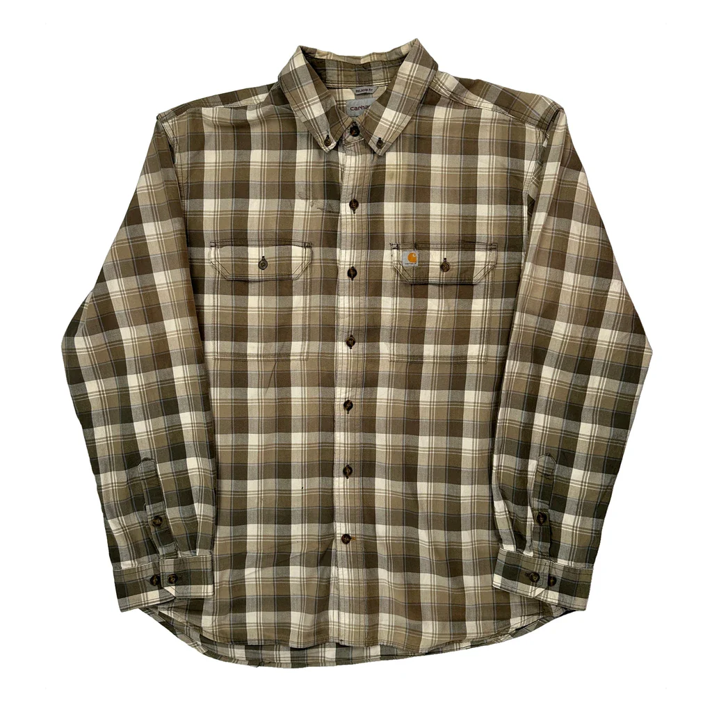 Carhartt Checked Shirt - XL Brown Cotton