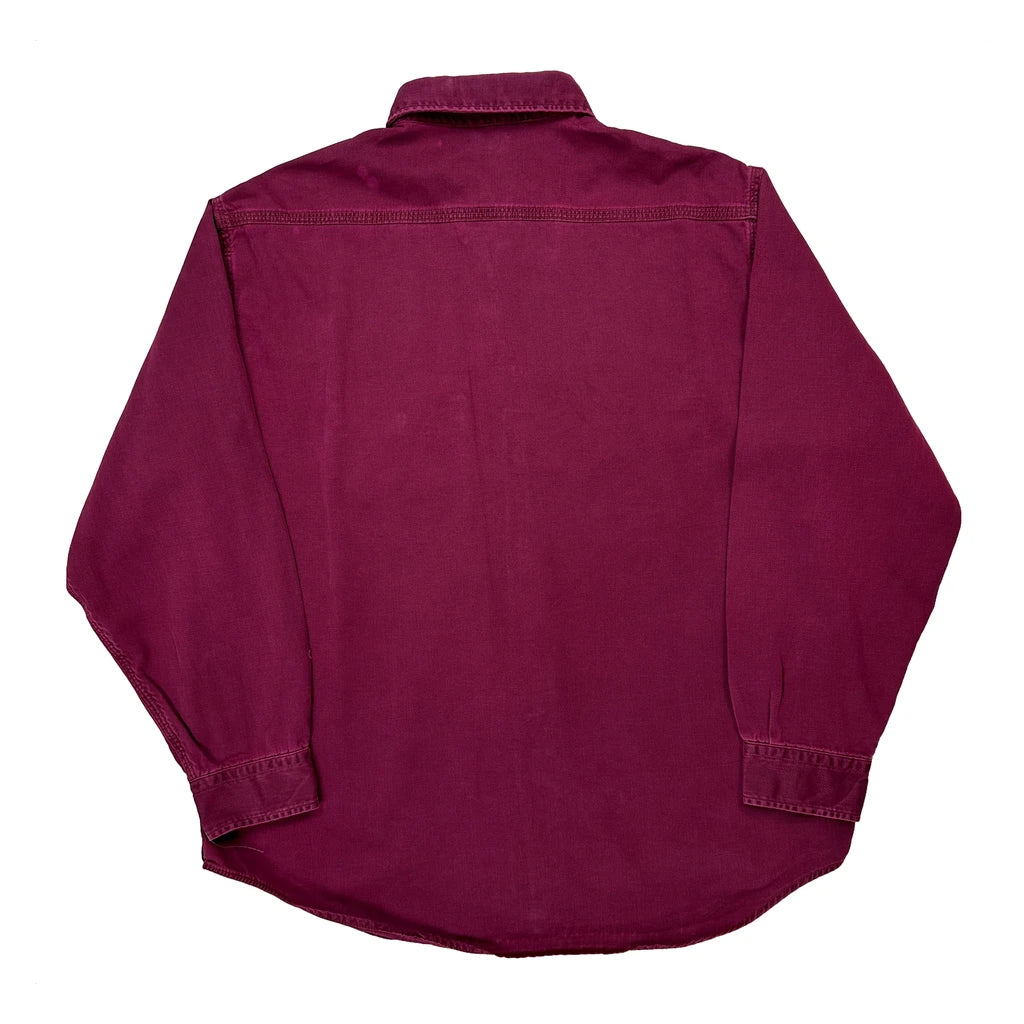 Carhartt Shirt - XL Burgundy Cotton - Image 2