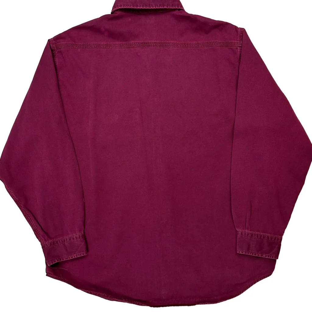 Carhartt Shirt - XL Burgundy Cotton - Image 7