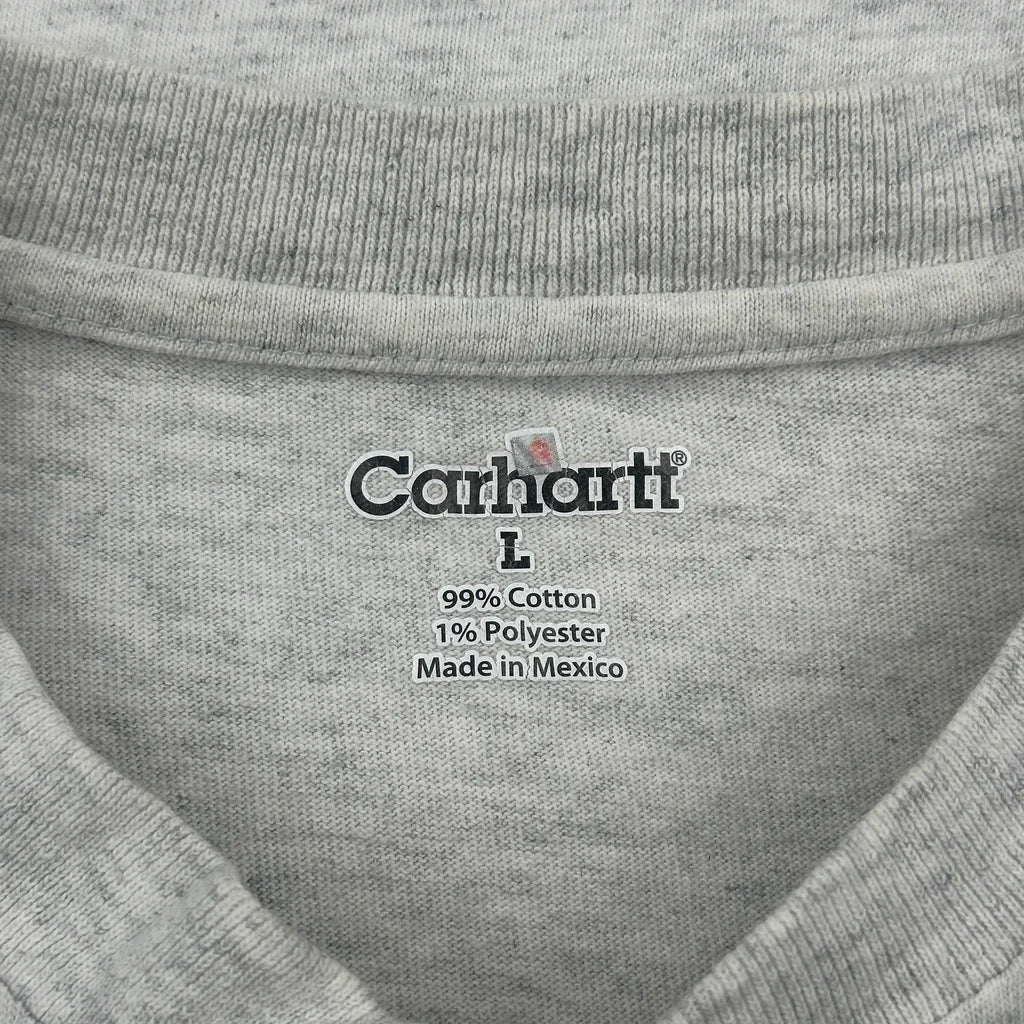 Carhartt Henley Shirt - Large Gray Cotton - Image 3
