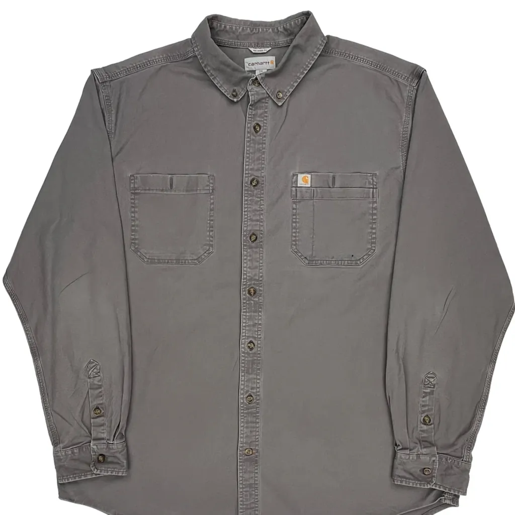 Carhartt Shirt - 2XL Gray Cotton - Image 4