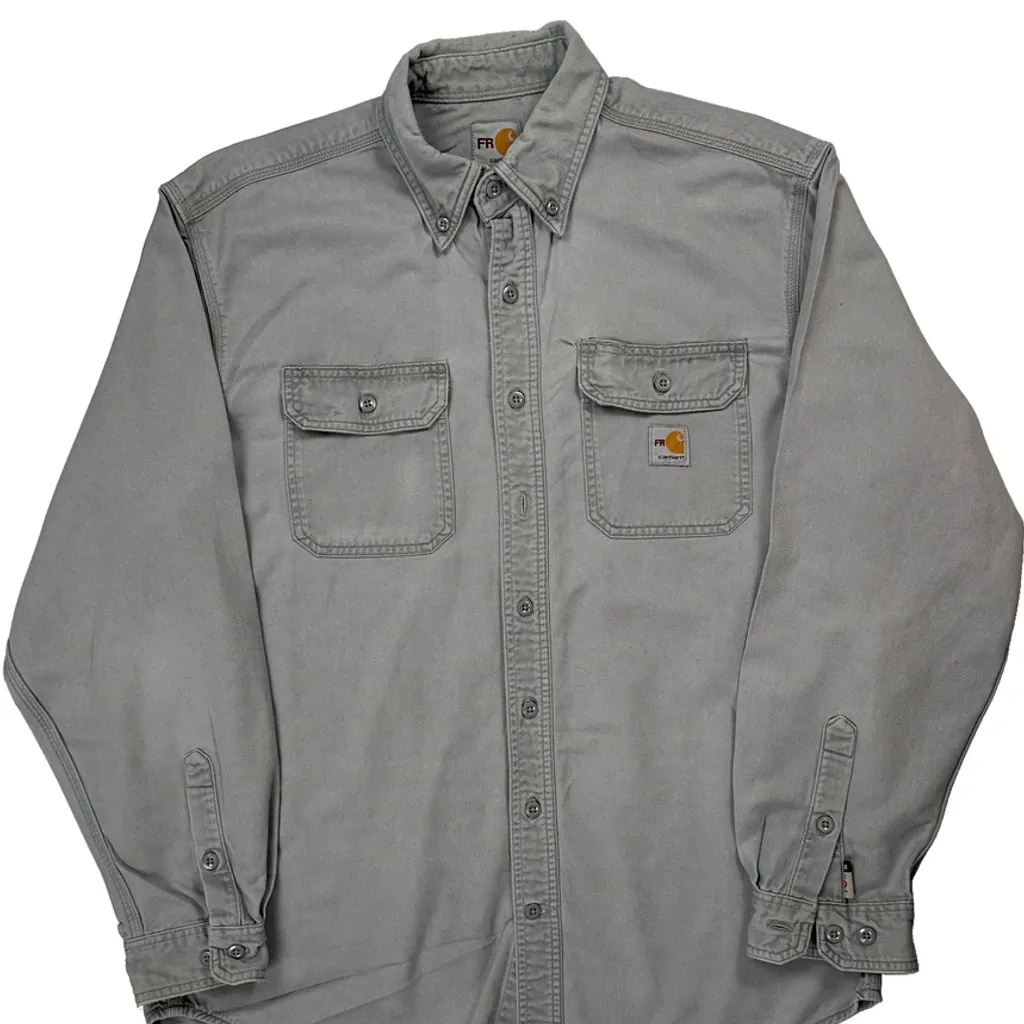 Carhartt Shirt - Large Grey Cotton - Image 4
