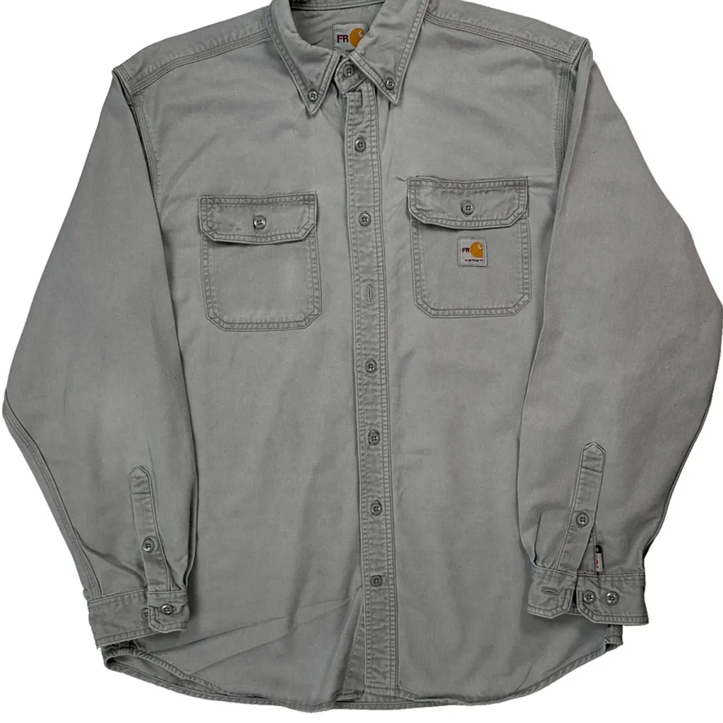 Carhartt Shirt - Large Grey Cotton - Image 5