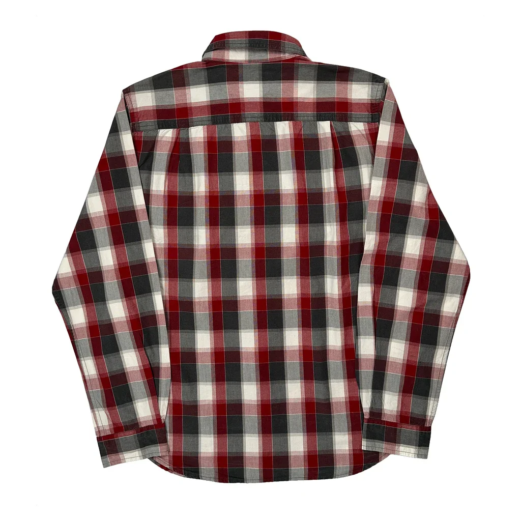 Carhartt Checked Shirt - Medium Red Cotton - Image 2