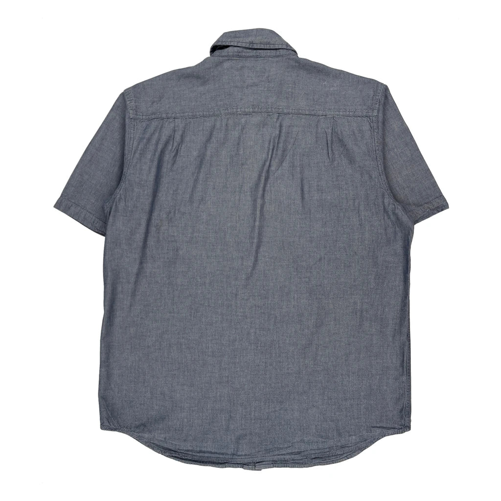 Carhartt Short Sleeve Shirt - Large Blue Cotton - Image 2