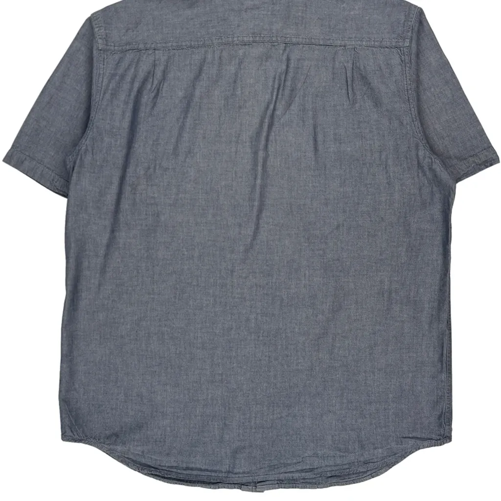 Carhartt Short Sleeve Shirt - Large Blue Cotton - Image 7