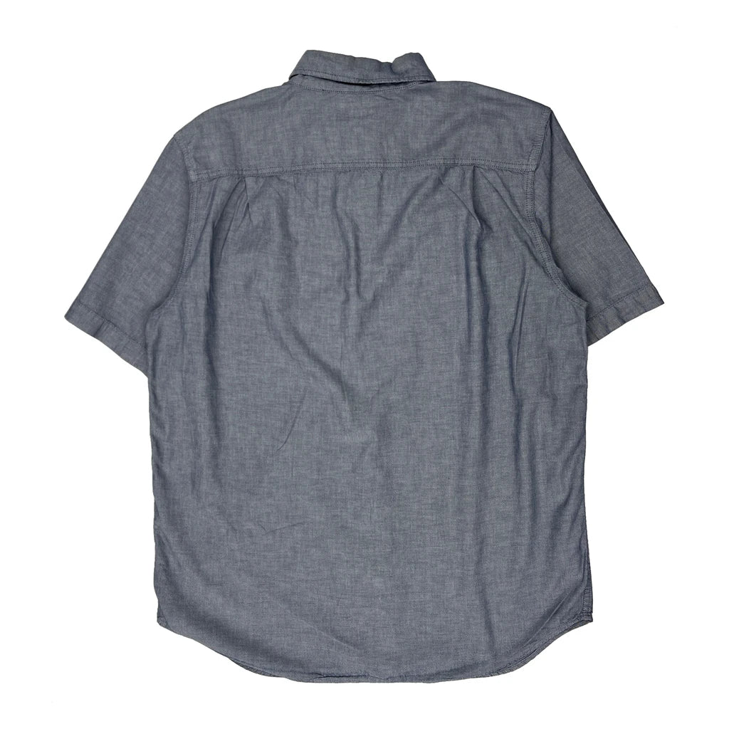 Carhartt Short Sleeve Shirt - Large Blue Cotton - Image 2