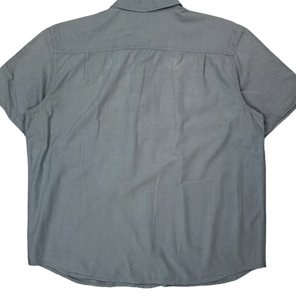 Carhartt Short Sleeve Shirt - 2XL Blue Cotton - Image 6