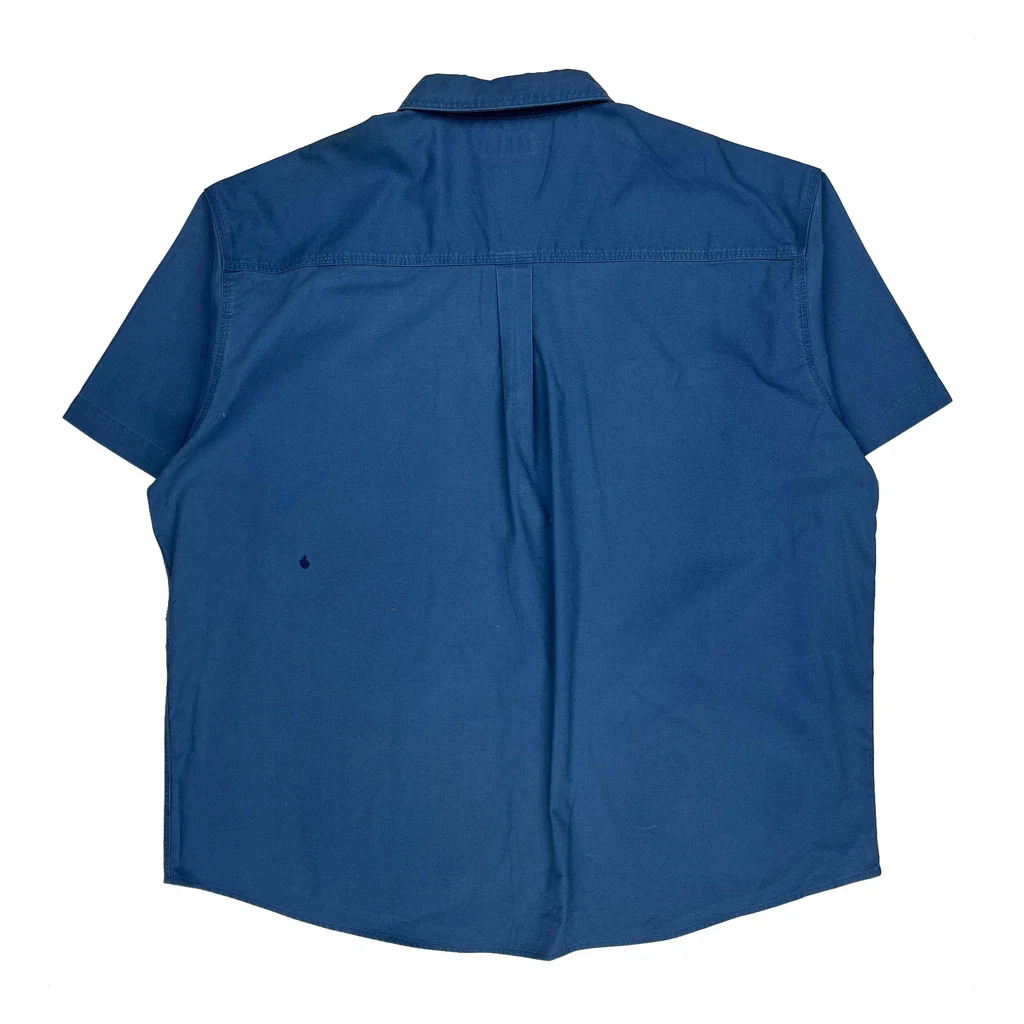 Carhartt Short Sleeve Shirt - 3XL Blue Cotton - Image 2