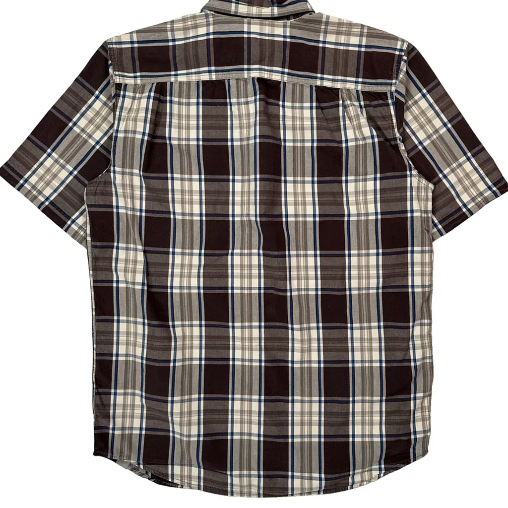 Carhartt Tall Short Sleeve Shirt - Large Brown Cotton - Image 6