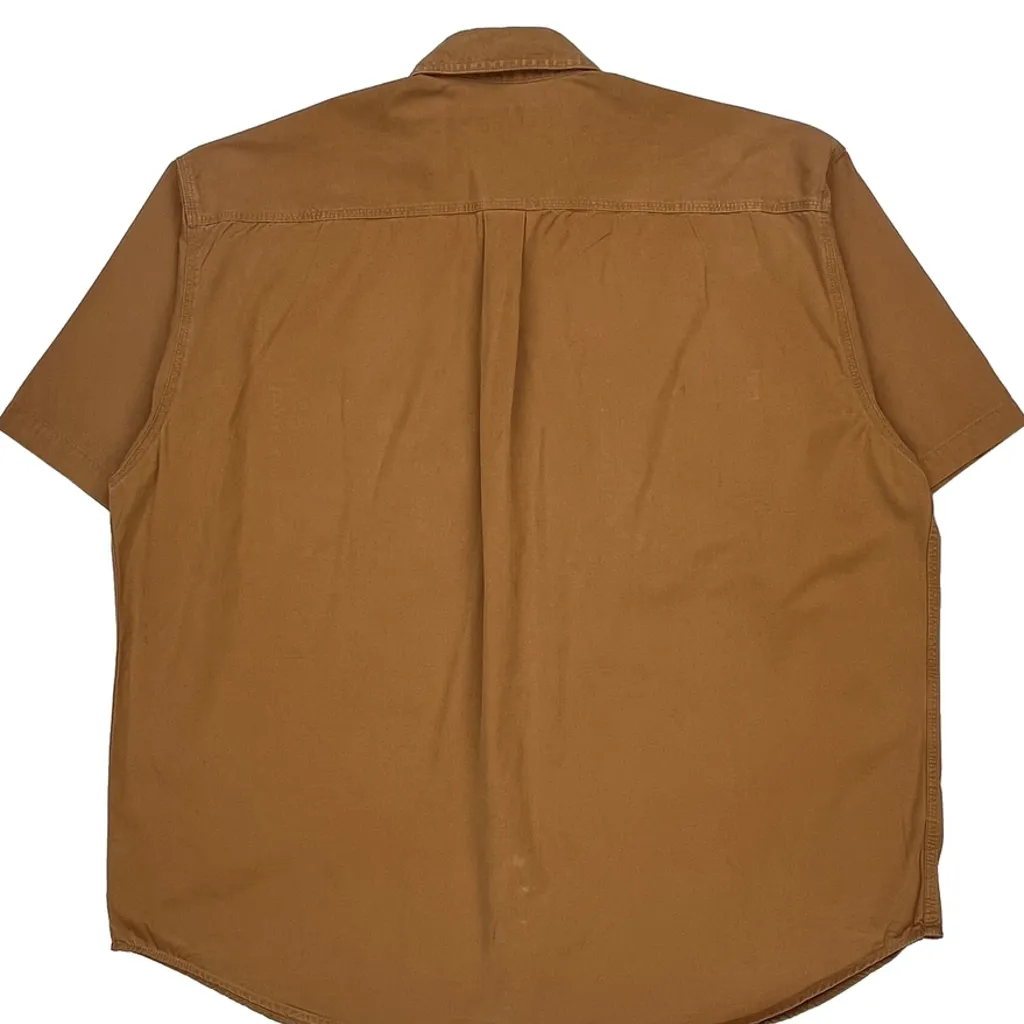 Carhartt Short Sleeve Shirt - 2XL Brown Cotton - Image 6