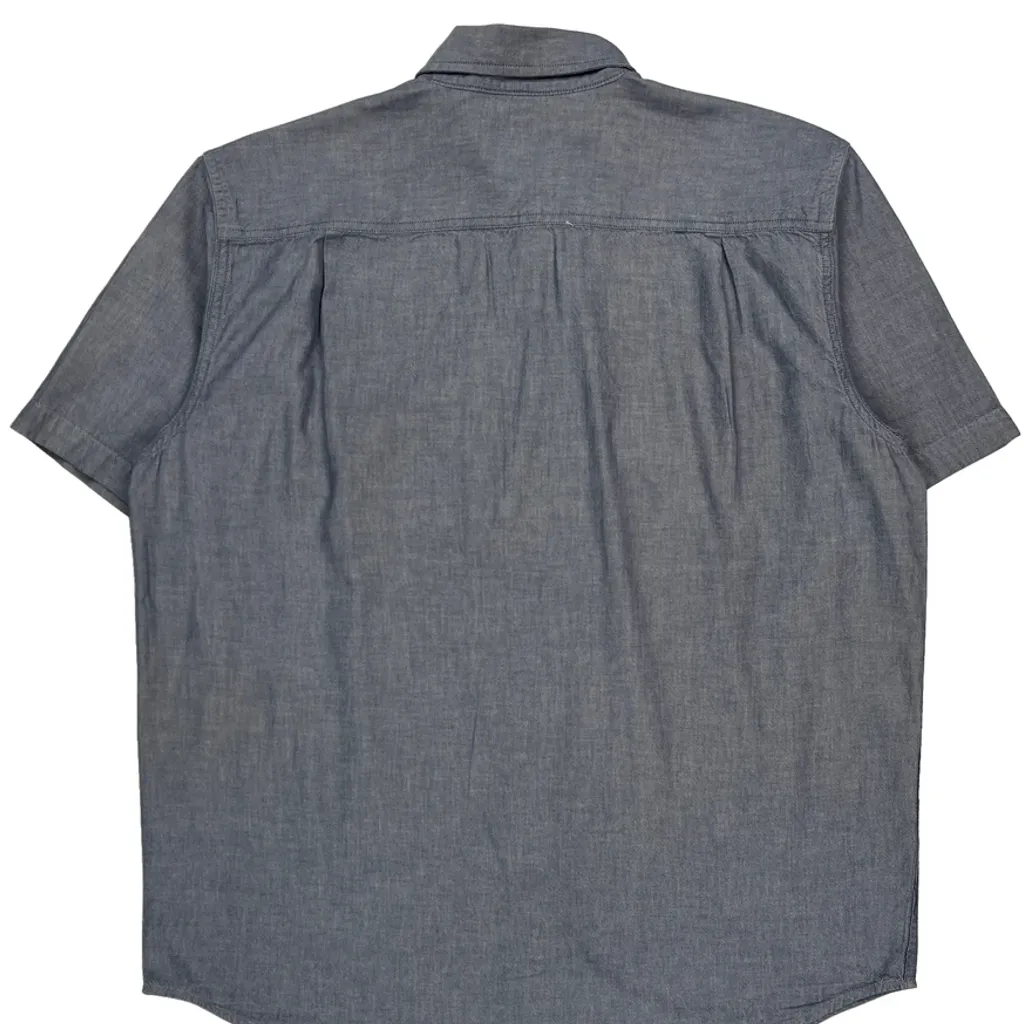 Carhartt Short Sleeve Shirt - Large Gray Cotton - Image 6