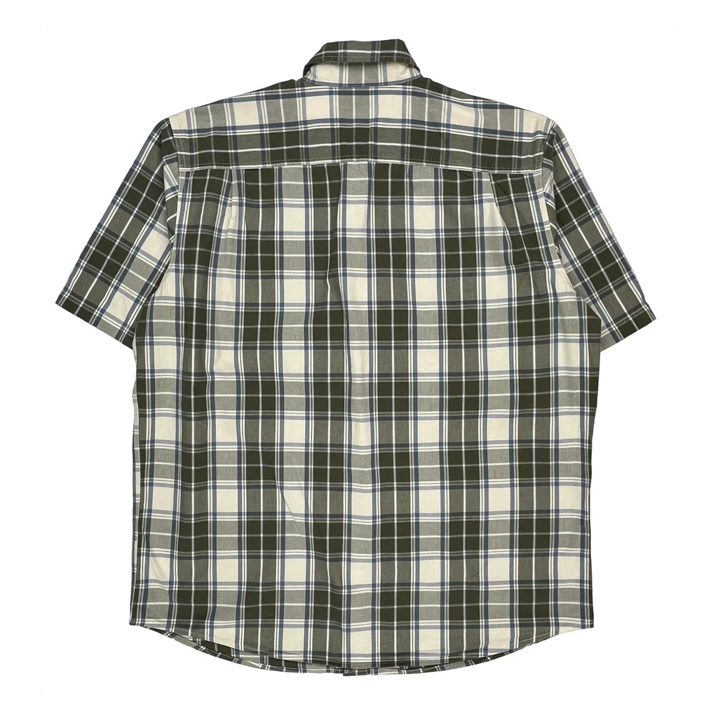 Carhartt Checked Short Sleeve Shirt - XL Green Cotton - Image 2