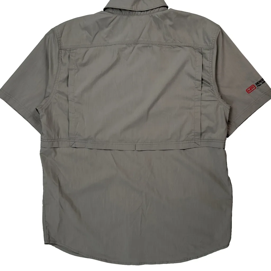 Carhartt Short Sleeve Shirt - Large Grey Polyester - Image 6