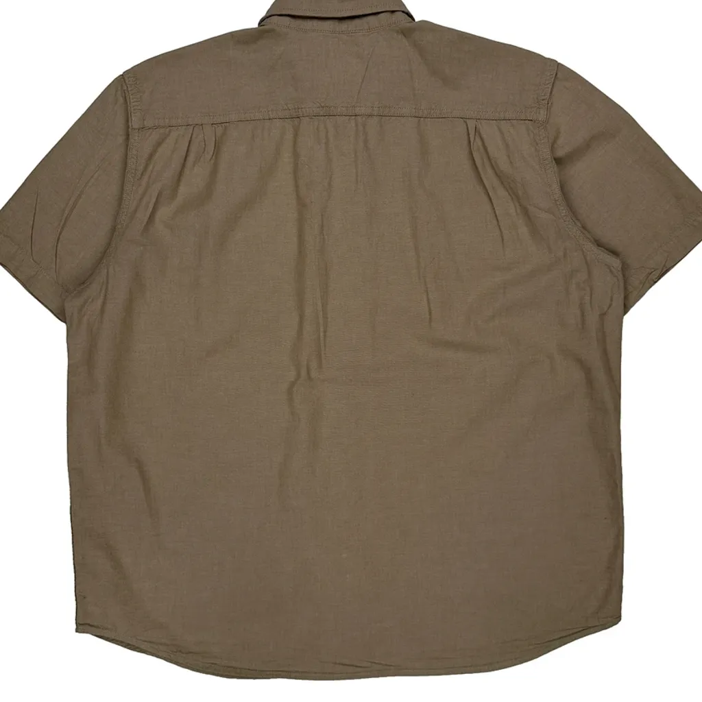 Carhartt Short Sleeve Shirt - XL Khaki Cotton - Image 6