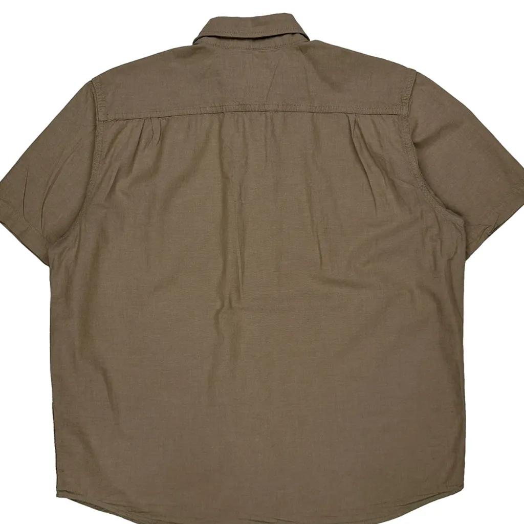 Carhartt Short Sleeve Shirt - XL Khaki Cotton - Image 7