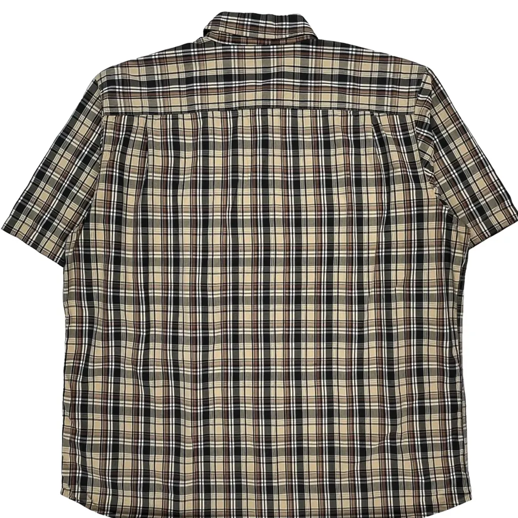 Carhartt Checked Short Sleeve Shirt - 2XL Multicoloured Cotton - Image 6