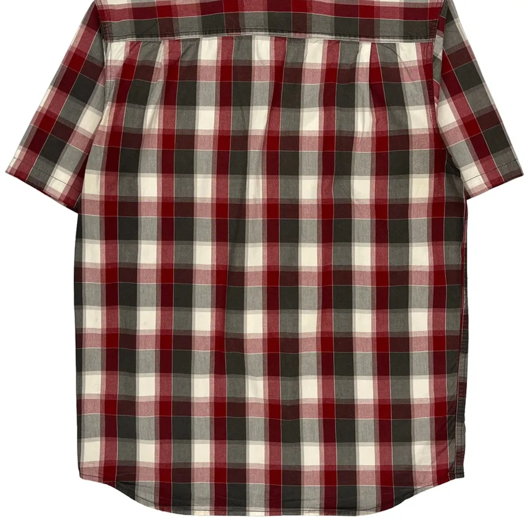 Carhartt Checked Short Sleeve Shirt - Medium Red Cotton - Image 7
