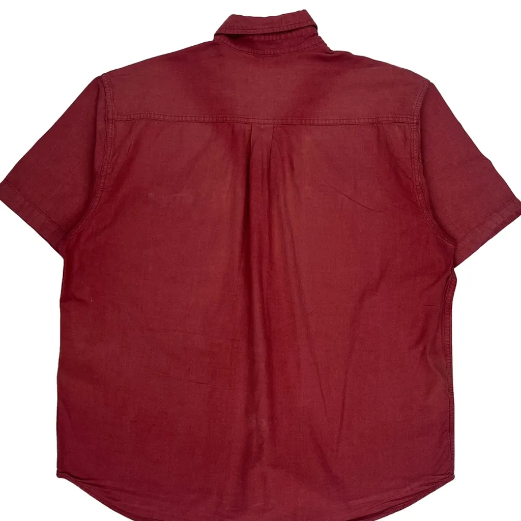 Carhartt Short Sleeve Shirt - 2XL Red Cotton - Image 7