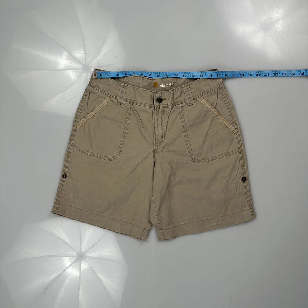 Carhartt Shorts - 30W UK 10 Beige Cotton - Image 3