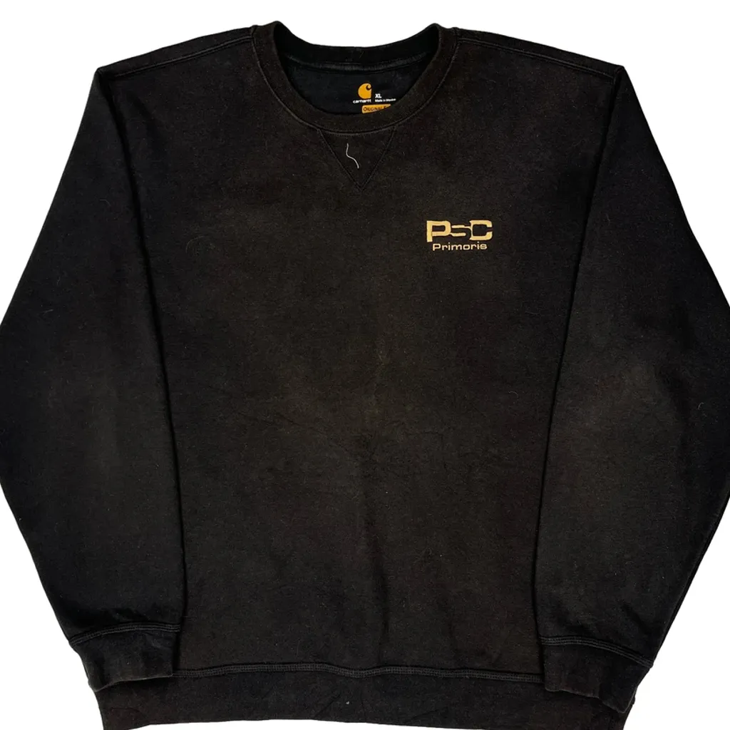 Carhartt Sweatshirt - XL Black Cotton - Image 4