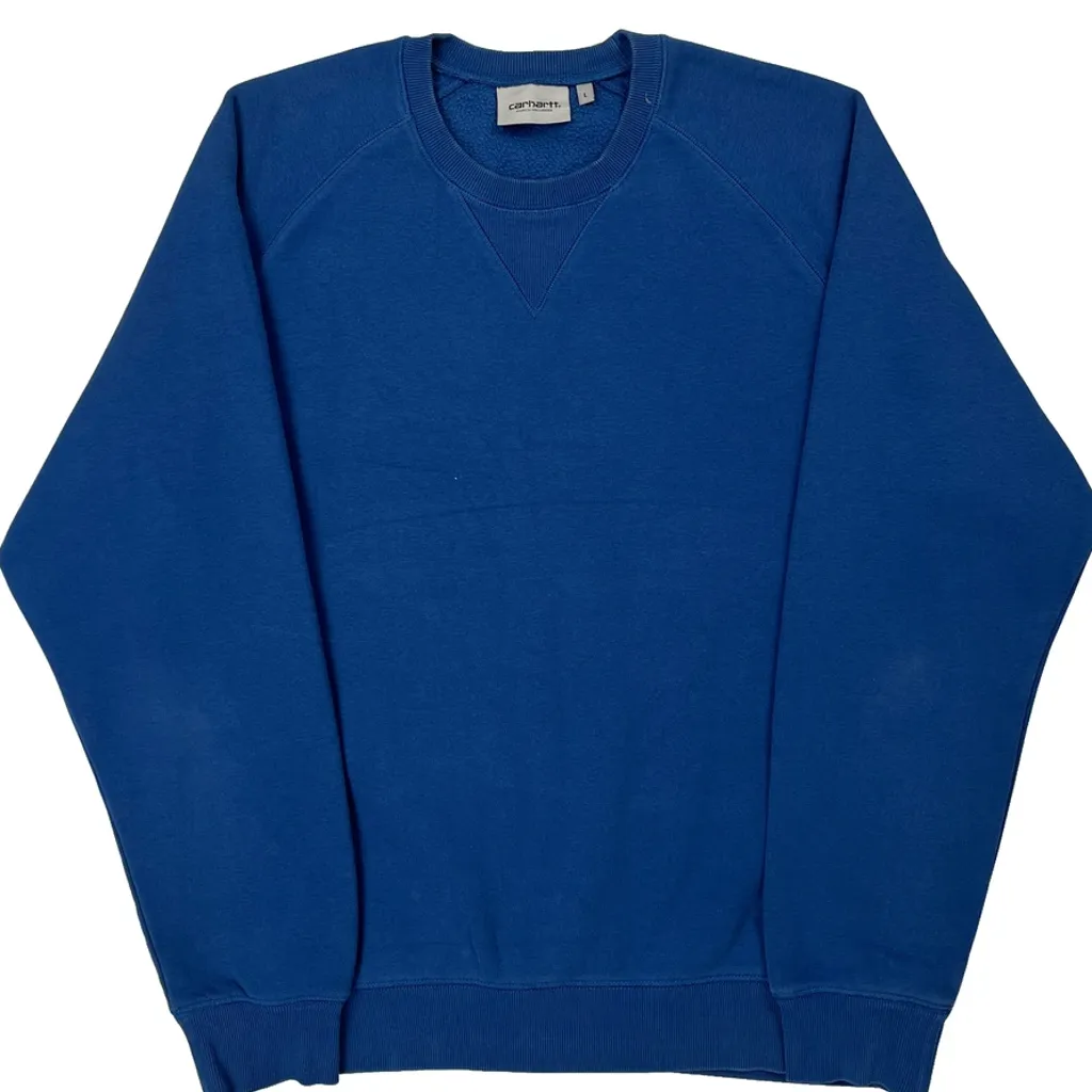 Carhartt Sweatshirt - Large Blue Cotton - Image 4