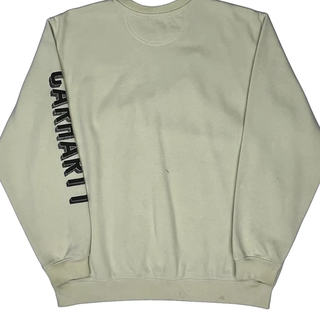 Carhartt Spellout Sweatshirt - XL Cream Cotton - Image 7